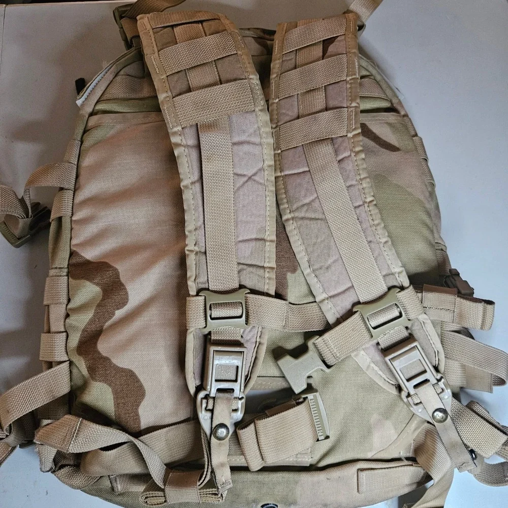 US Military 3 Color Desert Camo Tactical Assault Pack Backpack DCU Surplus